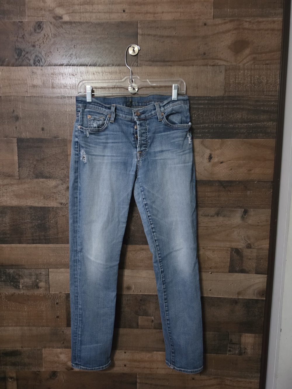 7 For All Mankind Boot Cut Jeans in Blue Waist 31